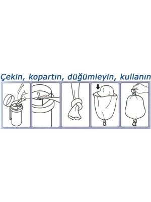 Davis portatif, plastik kutulu çöp torbası dispenseri.