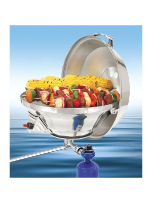 Magma Marine Kettle® 2 gazlı ocak/mangal kombinasyonu.