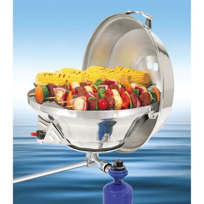 Magma Marine Kettle® 2 gazlı ocak/mangal kombinasyonu.
