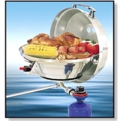 Magma Marine Kettle® 2 gazlı ocak/mangal kombinasyonu.