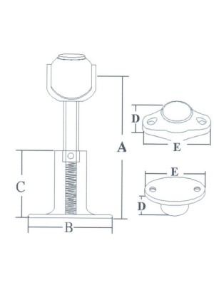 Kapı stoperi, mıknatıslı.