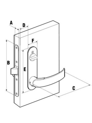 Mobella kapı kilidi.