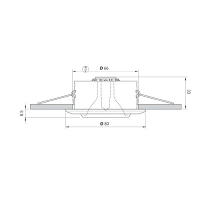 Quick Marine Lighting spot lamba. ELISABETH.<br />
Saten paslanmaz &ccedil;elik