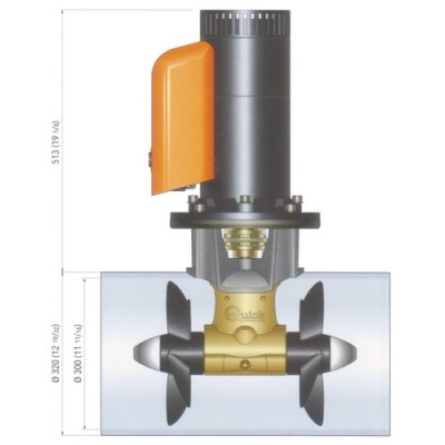 Quick Baş Manevra Pervanesi. 270kgf. 24V.
