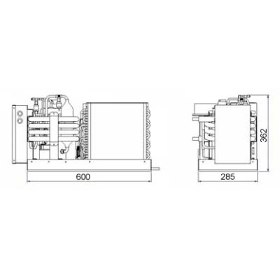 Vitrifrigo Marine Klima. Paket tip.<br />
12000 BTU.